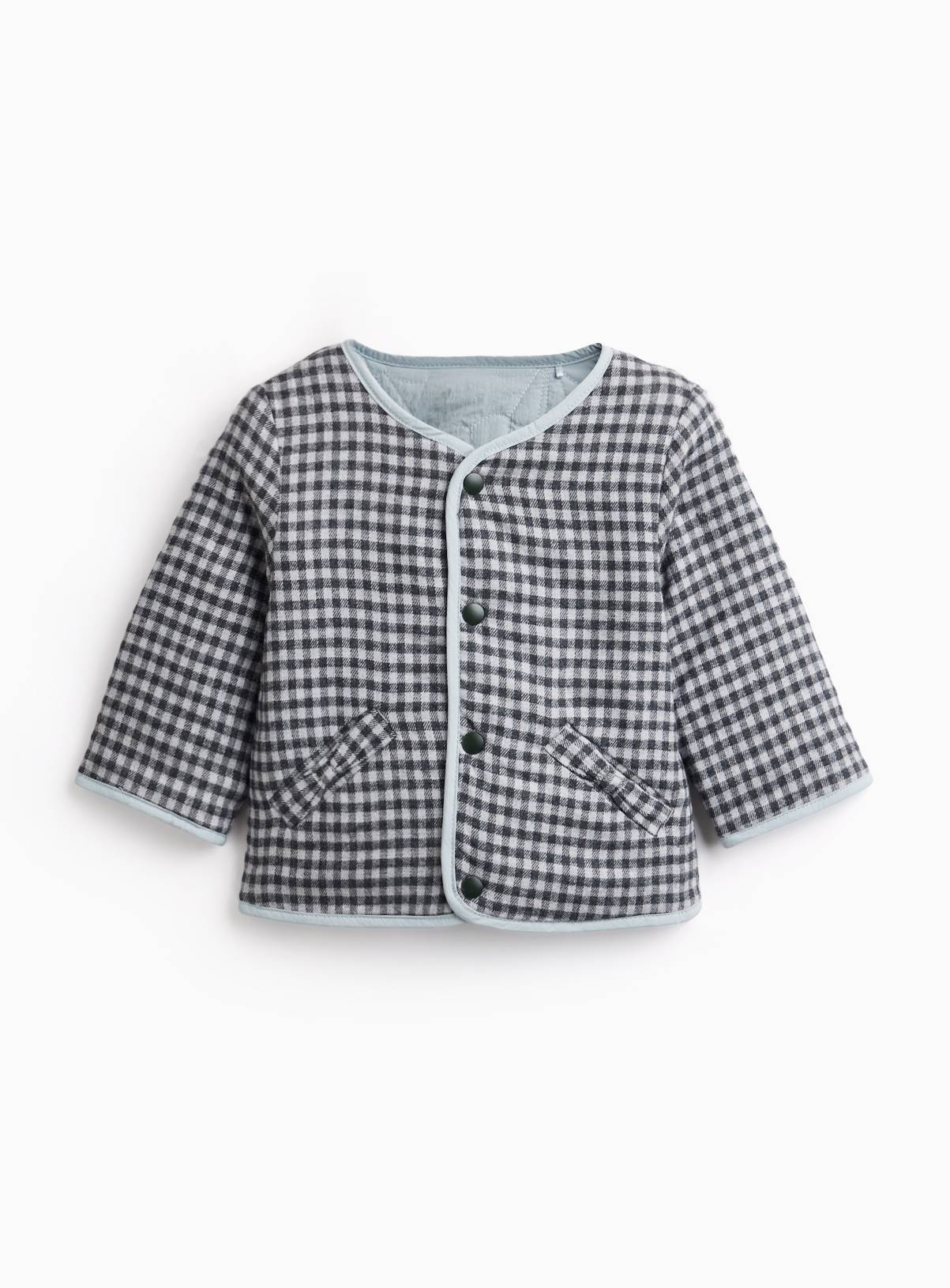 Mono Reversible Check Jacket Up to 3 mths - Image 1